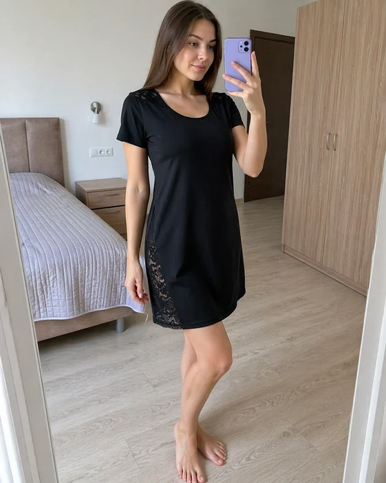 Фото відгук Катерини Лозової у нічній сорочці Dream Lace